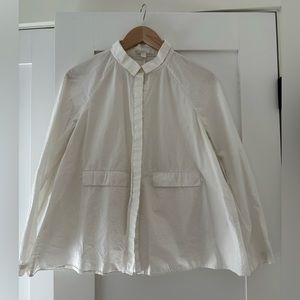 COS White button down shirt swing style size 10